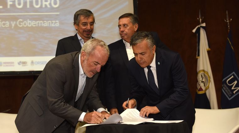 Mingorance, Cornejo y Marinelli, juntos.&nbsp;