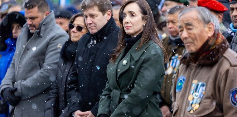 Villarruel junto al gobernador Melella en Tierra del Fuego en 2025