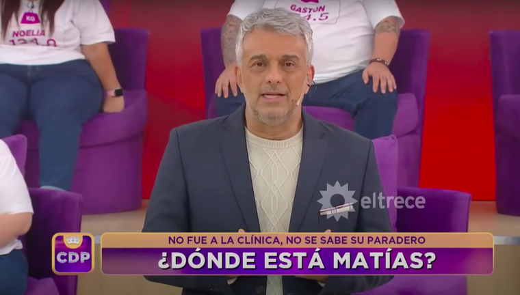 Preocupación en Cuestión de Peso por la desaparición de un participante Foto: Imagen de El Trece