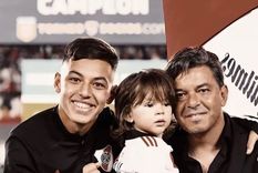 Matías Gallardo con su hermano menor y su papá, Foto: Instagram Matías Gallardo con su hermano menor y su papá, Foto: Instagram