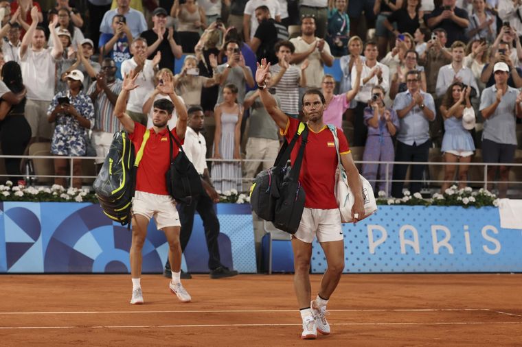 Alcaraz y Nadal en París. Foto: EFE