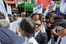 Pilotos durante la marcha universitaria Foto: X @aplapilotos