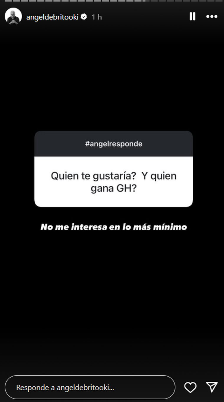 Ángel de Brito sincero con su opinión sobre la final de Gran Hermano. Foto: captura de pantalla Instagram/ @angeldebritooki. Ángel de Brito sincero con su opinión sobre la final de Gran Hermano. Foto: captura de pantalla Instagram/ @angeldebritooki.
