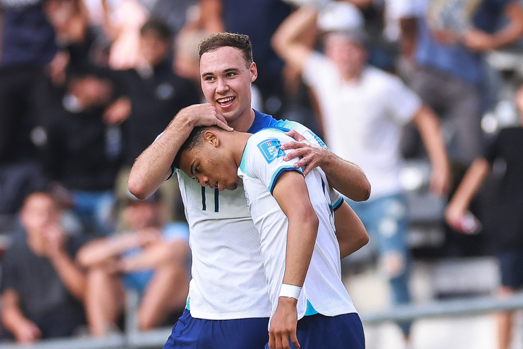 Scarlett, del Bournemouth, puso el 1-0 para Inglaterra ante Túnez Foto: @England
