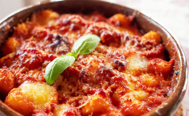 Ñoquis a la sorrentina Una receta clásica de Italia para hacer en pocos pasos. Foto: Shutterstock