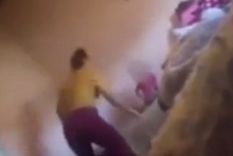 Una de las imágenes del grave hecho registrado en San Martín Foto: captura de video