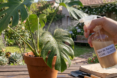 El mimo para la monstera que se puede hacer en casa. El mimo para la monstera que se puede hacer en casa.