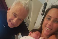 Alberto Cormillot y Estefanía Pasquini junto a Emilio Foto: Instagram