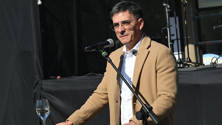 El intendente de Guaymallén Marcos Calvente brindó unas palabras. El intendente de Guaymallén Marcos Calvente brindó unas palabras.
