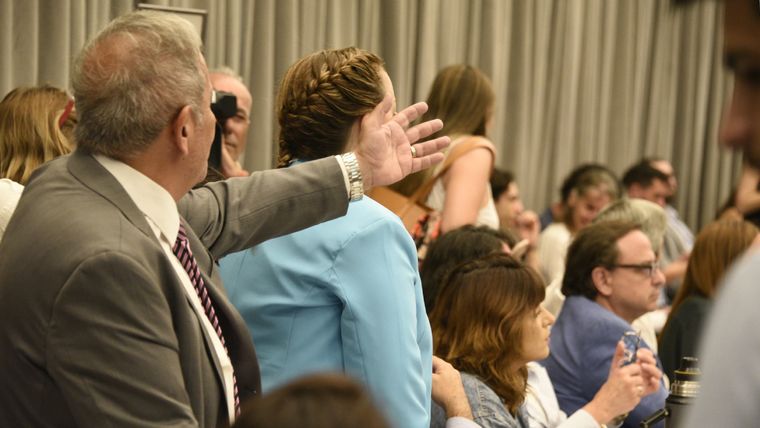 El dirigente mendocino en medio de la discusión de la Ley Bases Foto: Juan Mateo Aberastain / MDZ