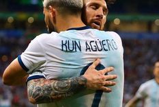 Messi y el Kun, grandes amigos Foto: Instagram @leomessi
