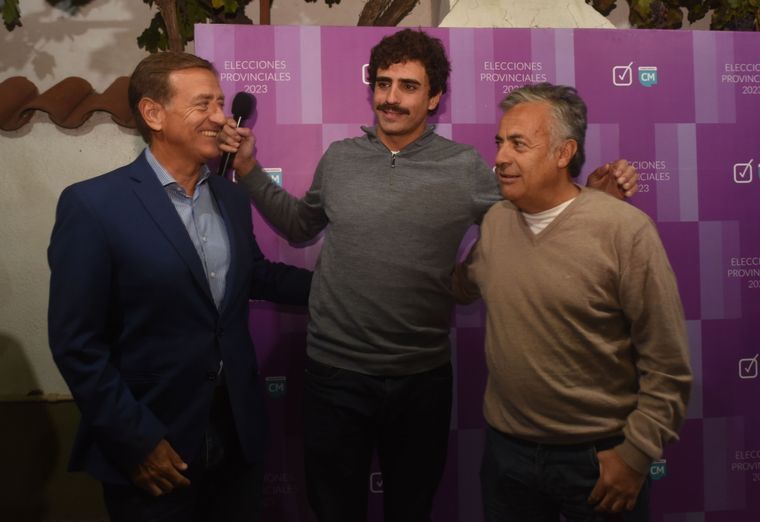 Rodolfo Suarez, Natalio Mema y Alfredo Cornejo Foto: Prensa Cornejo