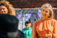 Esta fue la llamativa pollera larga de Máxima de los Países Bajos. Foto: INSTAGRAM @koninklijkhuis