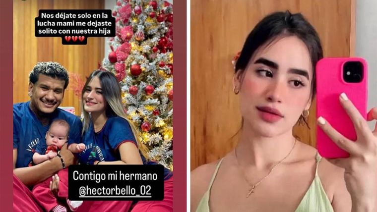 Héctor Bello escribió en un mensaje de tributo a su esposa que se ha quedado "solo" con su hija.