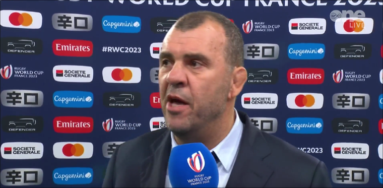 Cheika apuntó contra el arbitraje tras la derrota de Los Pumas Foto: Virgin Sports