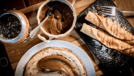 Probá hacer esta versión del panqueque con dulce de leche. Foto: Shutterstock Probá hacer esta versión del panqueque con dulce de leche. Foto: Shutterstock