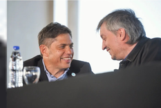 El gobernador bonaerense Axel Kicillof junto al dirigente camporista Máximo Kirchner. El gobernador bonaerense Axel Kicillof junto al dirigente camporista Máximo Kirchner.