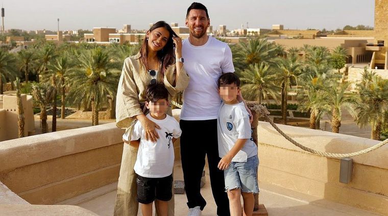 Leo Messi y su familia pasaron unos días en Arabia Saudí Foto: Instagram @leomessi