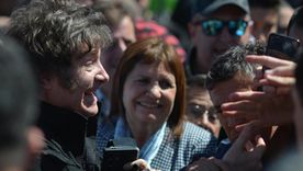 Patricia Bullrich apoyó el discurso de Javier Milei. Foto: Presidencia