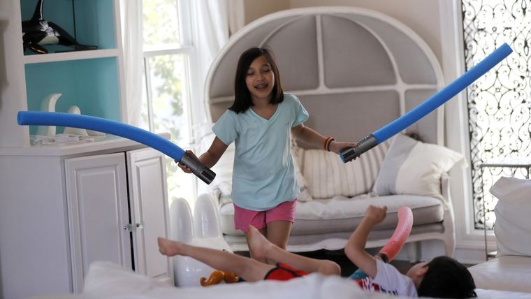 Juliet Daly, en su casa en Covington, EE.UU., el 30 de abril de 2020.