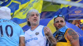 Rafael Di Zeo (izquierda) el líder de la barra de Boca. Foto: Noticias Argentinas