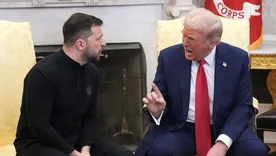 Donald Trump y Volodymyr Zelensky se reunieron en febrero pasado. 