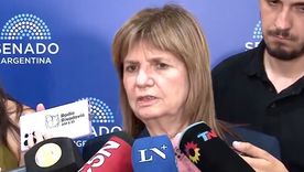 Patricia Bullrich en el Senado. Patricia Bullrich en el Senado.