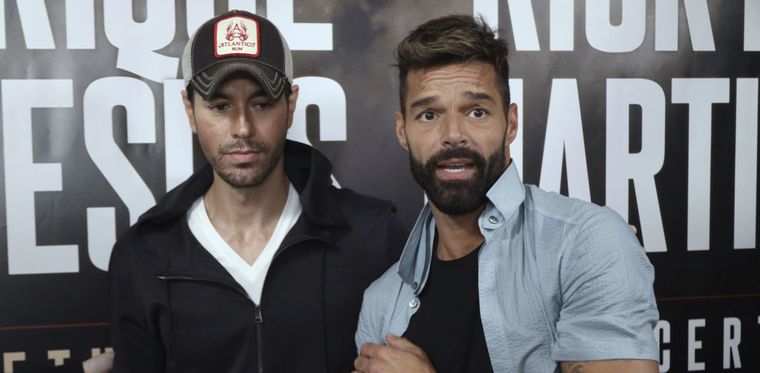 Enrique Iglesias y Ricky Martin Foto: Archivo
