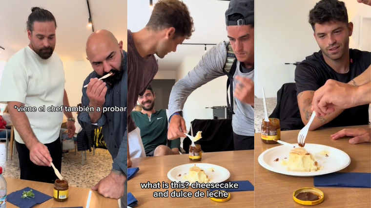 La reacción de los hombres se volvió viral Foto: TikTok @mariano.kestelboim