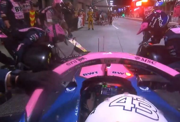 Franco Colapinto volvió a sufrir una parada lenta de Alpine.