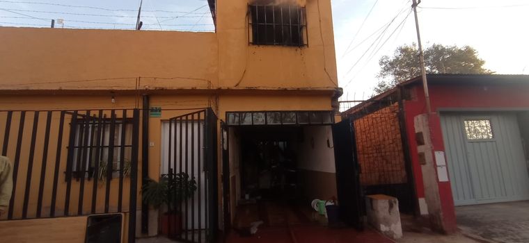 El lugar del incendio