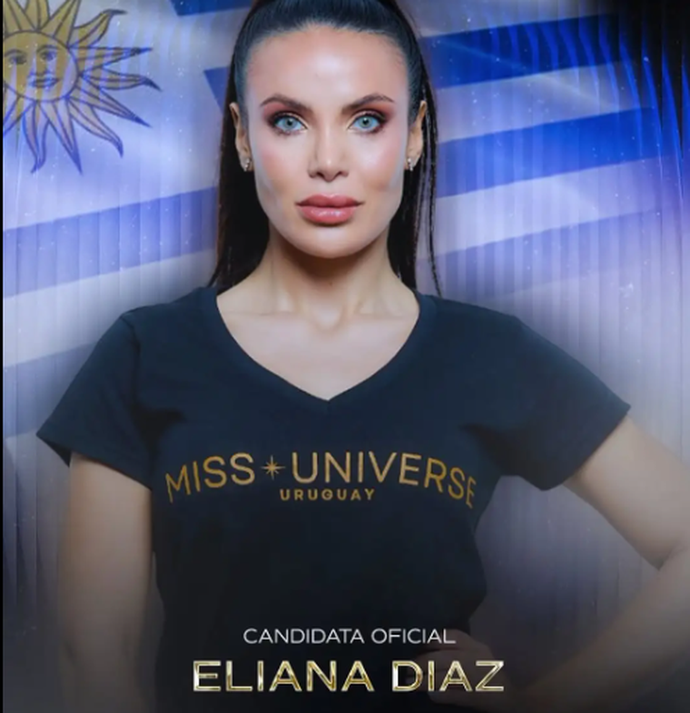 La modelo en su presentación para Miss Uruguay. La modelo en su presentación para Miss Uruguay.