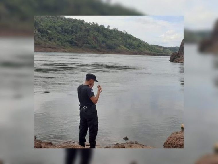 El cuerpo fue hallado por Prefectura Foto: Misiones online