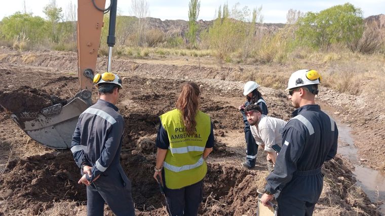 En septiembre sacaron muestras de la zona para analizar si estaba contaminada. Foto: Gobierno de Mendoza
