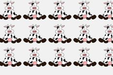 Acertijo visual, reto visual, vaca Acertijo visual, reto visual, vaca