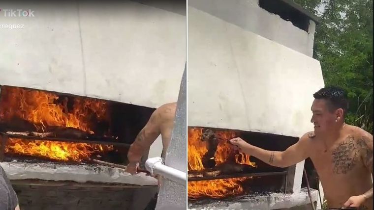 TikTok, Video viral, asado
