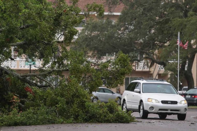 Fuertes vientos del huracán Idalia en Florida. Foto: NA