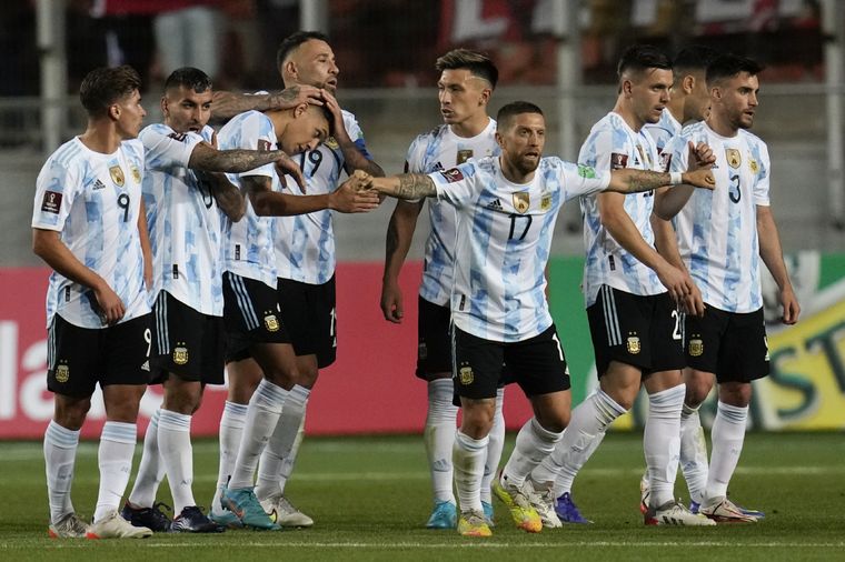 El próximo martes, el equipo de Scaloni enfrenta a Colombia en Córdoba. Foto: Télam