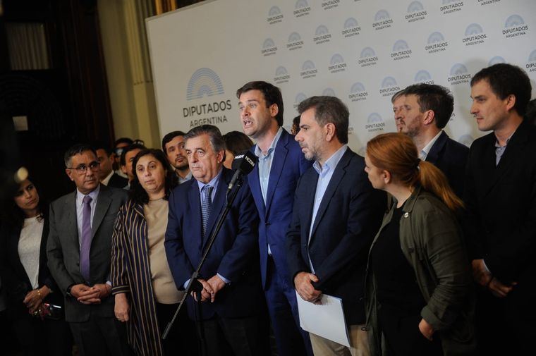 Juntos por el Cambio La coalición opositora dejó un mensaje contra Tailhade. Crédito: Prensa JxC Foto: Prensa JxC