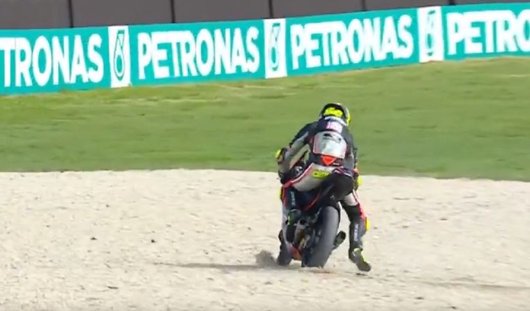 Valentín Perrone terminó sexto tras un toque con David Muñoz.