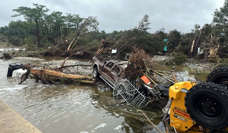 Las inundaciones en Estados Unidos han dejando decenas de muertos. Foto EFE