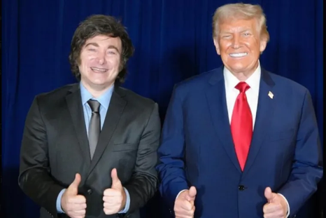 El presidente Javier Milei y su par Donald Trump en su último encuentro. El presidente Javier Milei y su par Donald Trump en su último encuentro.