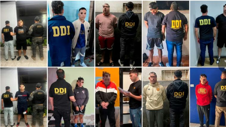 El martes, se llevaron a cabo 33 allanamientos en los que se arrestaron a 11 personas.