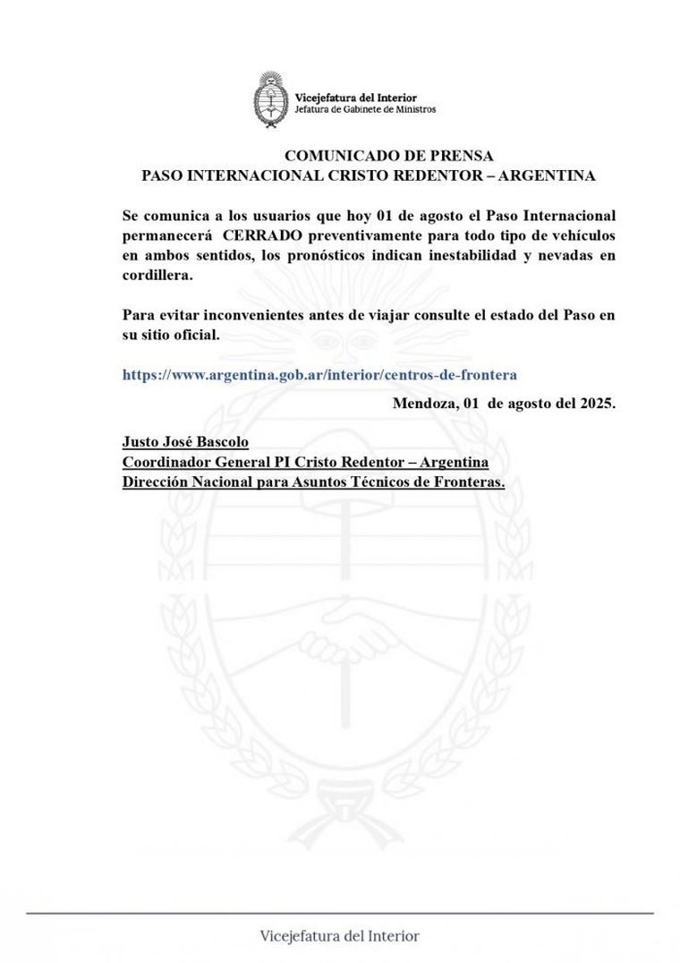 El Paso Internacional Cristo Redentor permanece cerrado El Paso Internacional Cristo Redentor permanece cerrado