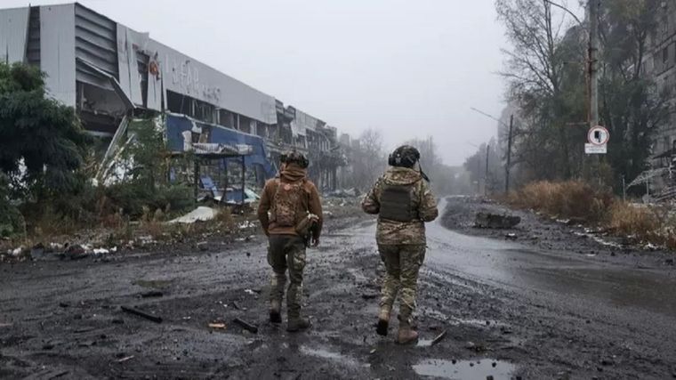Los intensos combates han arruinado la ciudad de Avdiivka. Foto: GETTY IMAGES
