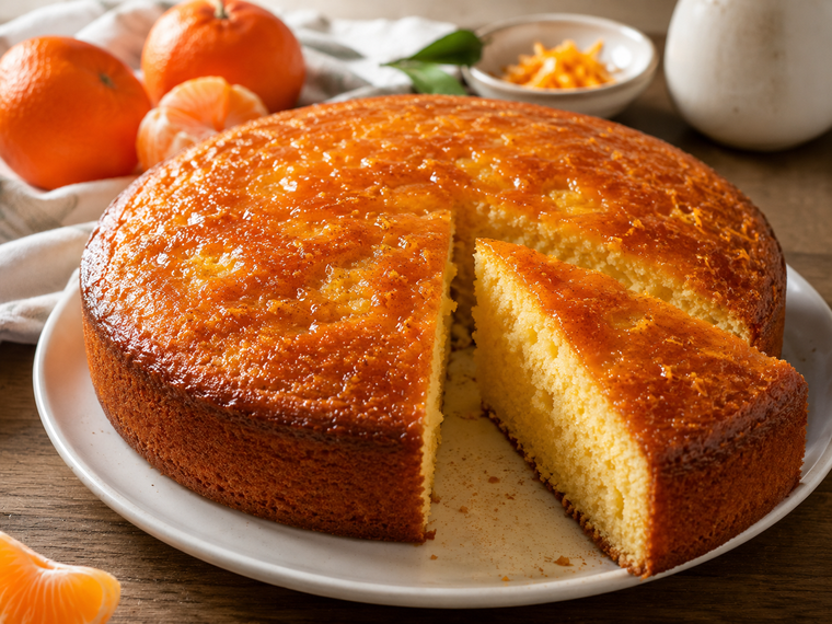 Receta de bizcochuelo de mandarina Receta de bizcochuelo de mandarina