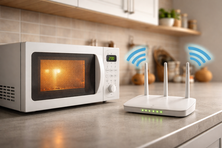 El microondas es un electrodoméstico que puede afectar el WiFi del hogar y generar cortes justo en los momentos clave. El microondas es un electrodoméstico que puede afectar el WiFi del hogar y generar cortes justo en los momentos clave.