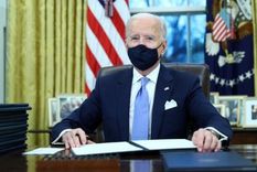Tras jurar el cargo, Joe Biden se dirigió a la Casa Blanca para iniciar sus primeras acciones de gobierno.