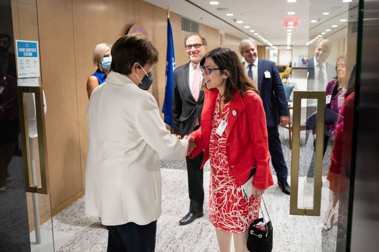 Silvina Batakis y Kristalina Georgieva en Washington mientras Alberto Fernández preparaba el desembarco de Sergio Massa en Economía.