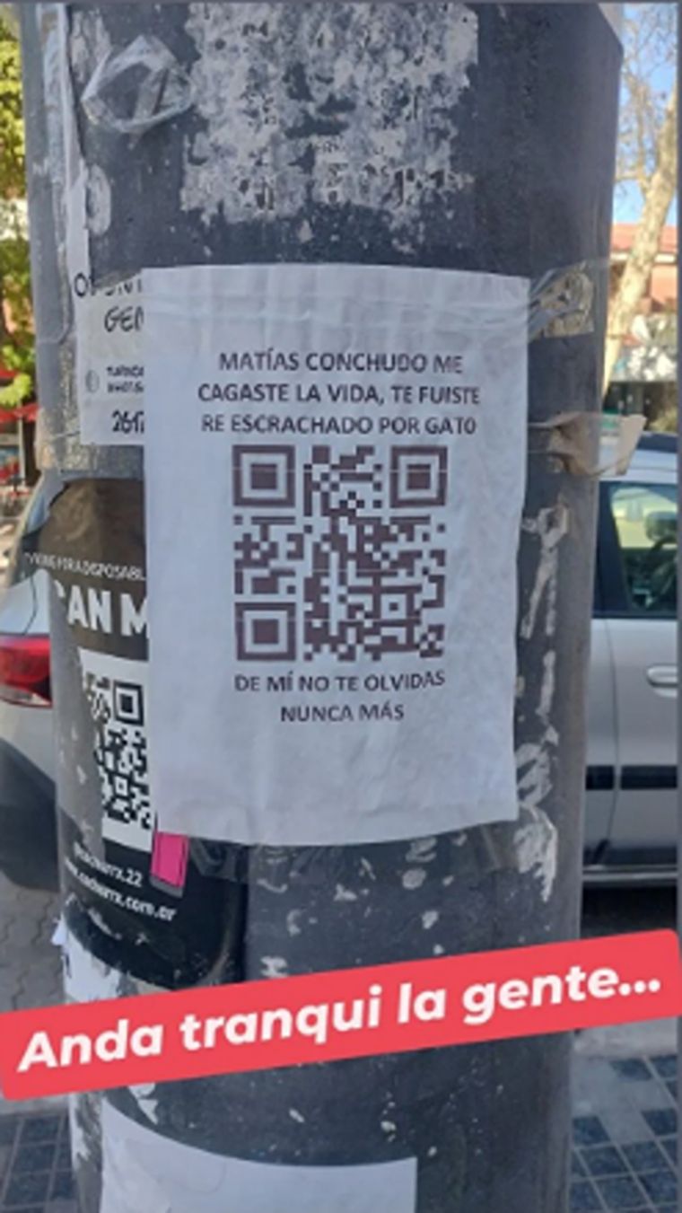 El curioso mensaje que sorprendió a todos en el centro mendocino